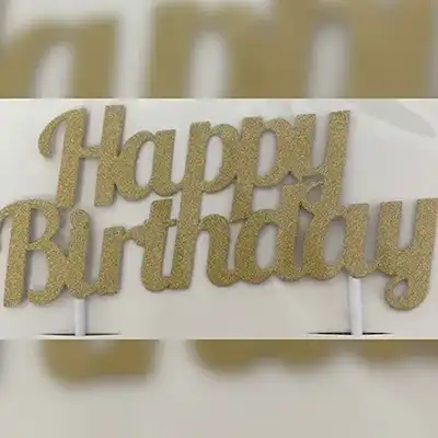 pic of Happy Brithday Golden Topper