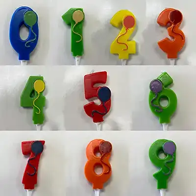 pic of Number Candles
